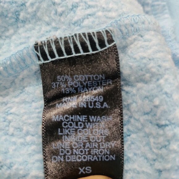 Aviator Nation Blue Lightning Bolt Design Crewneck Oversized Sweatshirt Size XS - Picture 8 of 11